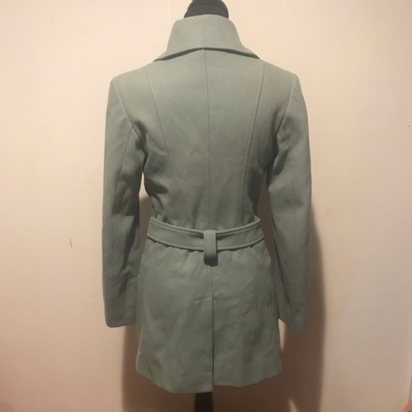 Vintage Virgin Wool Green Coat Size 4 (Made in Italy) - Picture 3 of 5